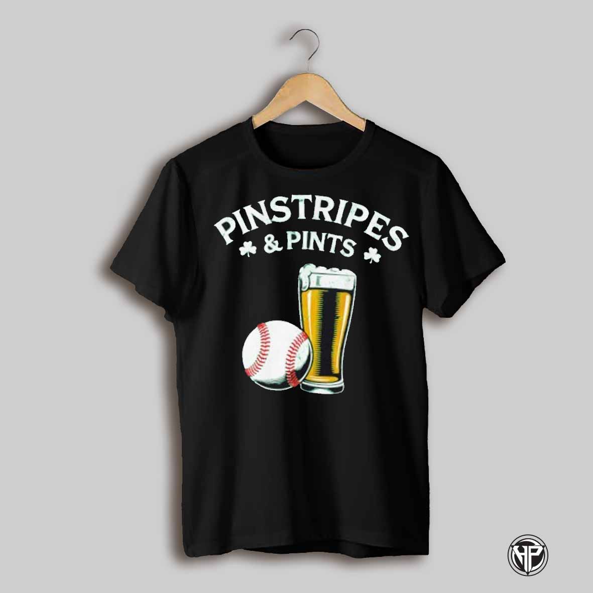 Pinstripes And Pints St Patricks Day Vintage Shirt