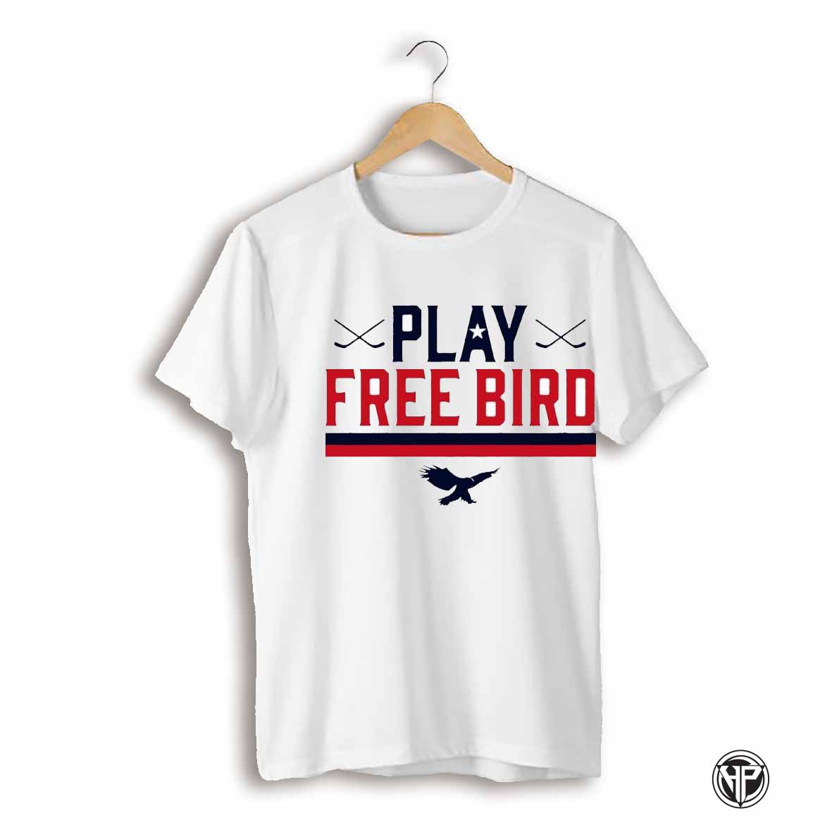 Play Free Bird American Hockey Shirt