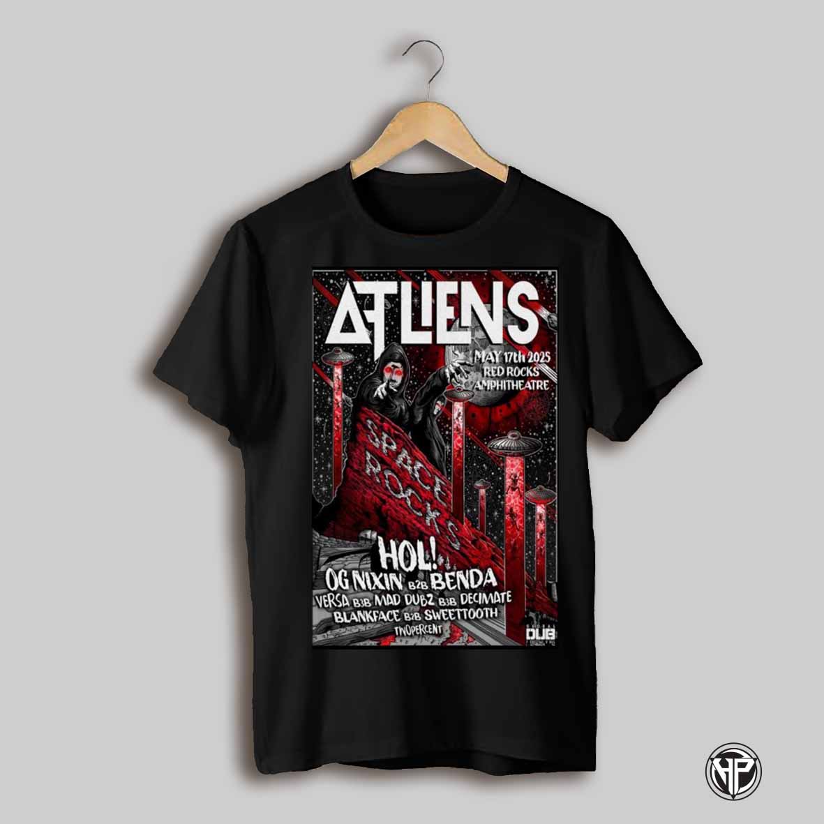 Poster Atliens May 17 2025 Red Rocks Amphitheatre Morrison Co Hol Og Nixin 828 Benda T Shirt