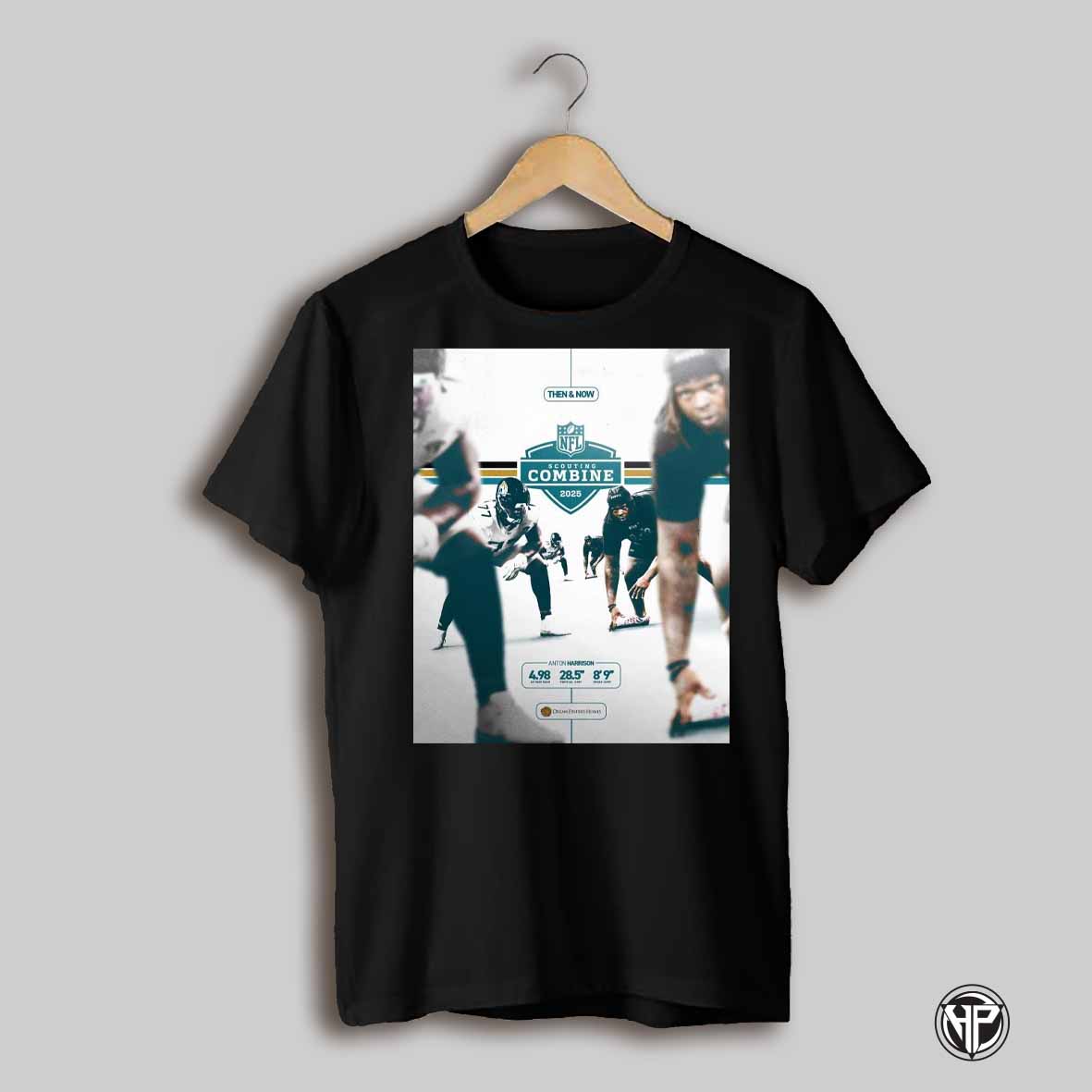 Poster An Early Look At Anton Harrison Jacksonville Jaguars 2025 Nfl Scouting Combine T Shirt