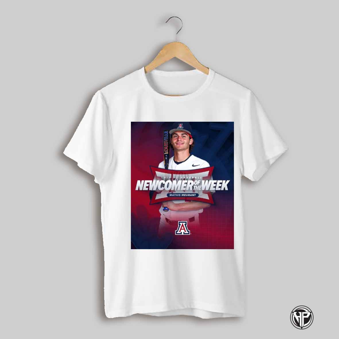 Poster Arizona Wildcats Big 12 Baseball Weekly Award Winner New Comer Of The Week Mathis Meurant 2025 T Shirt