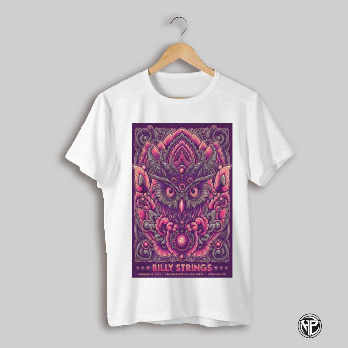Poster Billy Strings Asheville Nc February 16 2025 Exploreasheville Com Arena T Shirt
