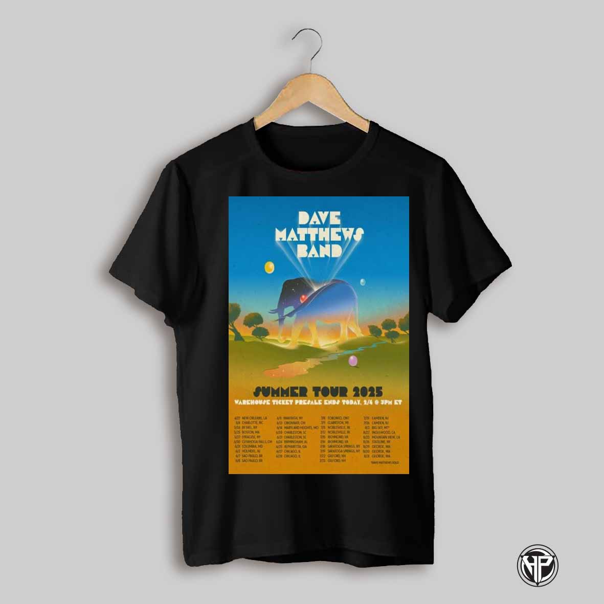Poster Dave Matthews Band Summer Tour 2025 4 27 New Orleans 5 4 Charlotte 5 24 Bethel T Shirt