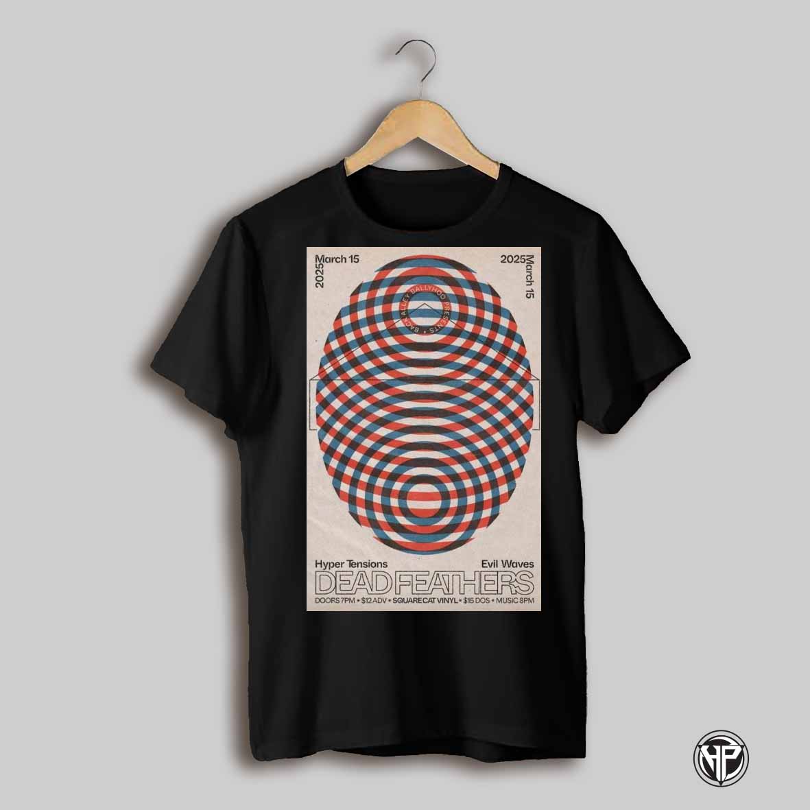 Poster Dead Feathers Mar 15 2025 Square Cat Vinyl T Shirt