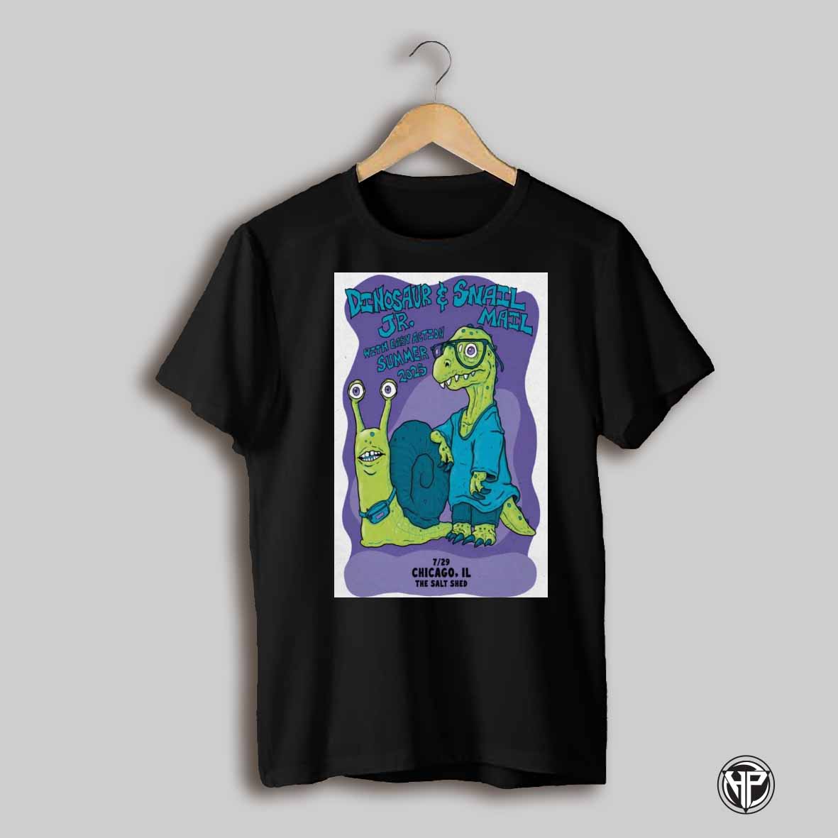 Poster Dinosaur Jr Snail Mail With Easy Action Summer 2025 Chicago Il 07 29 2025 Event T Shirt