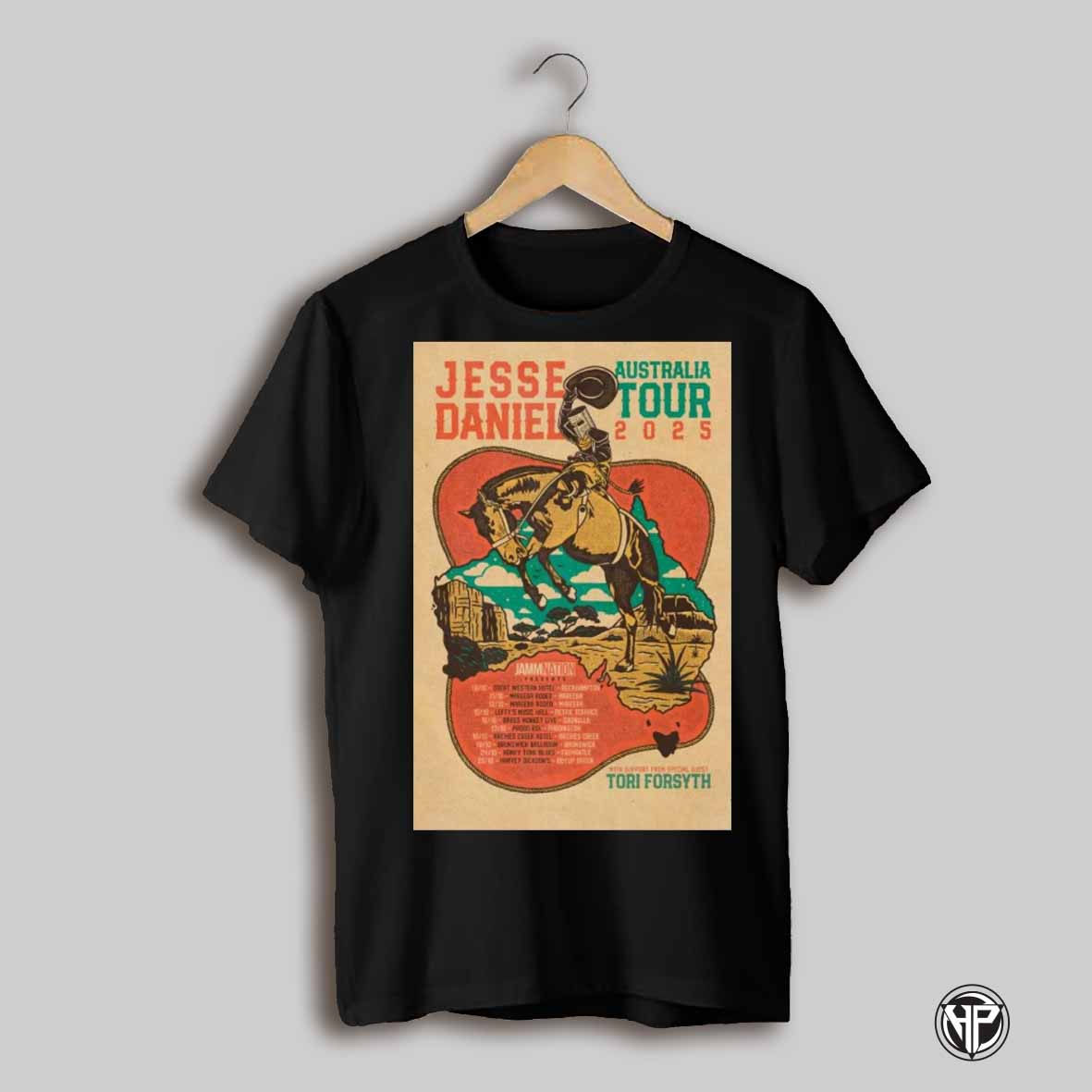 Poster Jesse Daniel Australia Tour 2025 Tori Forsyth T Shirt