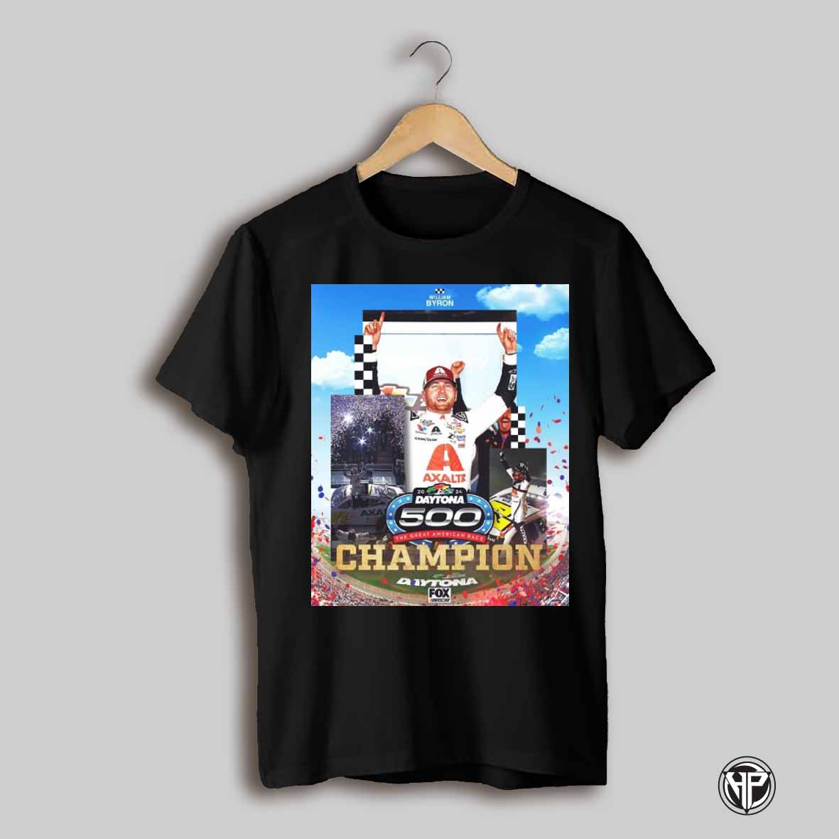Poster Nascar William Byron 2024 Daytona 500 The Great American Race Champion T Shirt