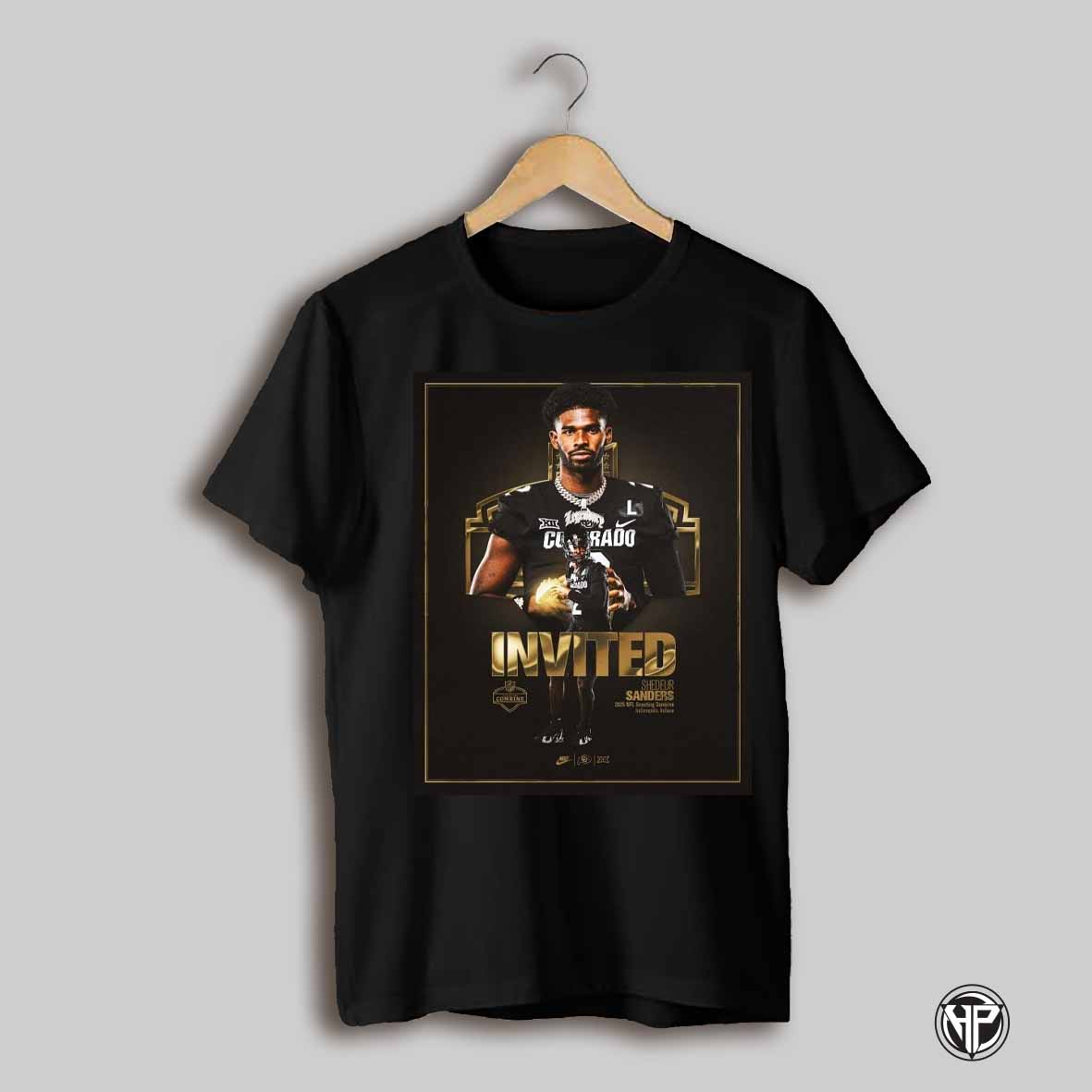 Poster Shedeur Sanders Colorado Buffaloes Invited 2025 Nfl Scouting Combine Indiana T Shirt