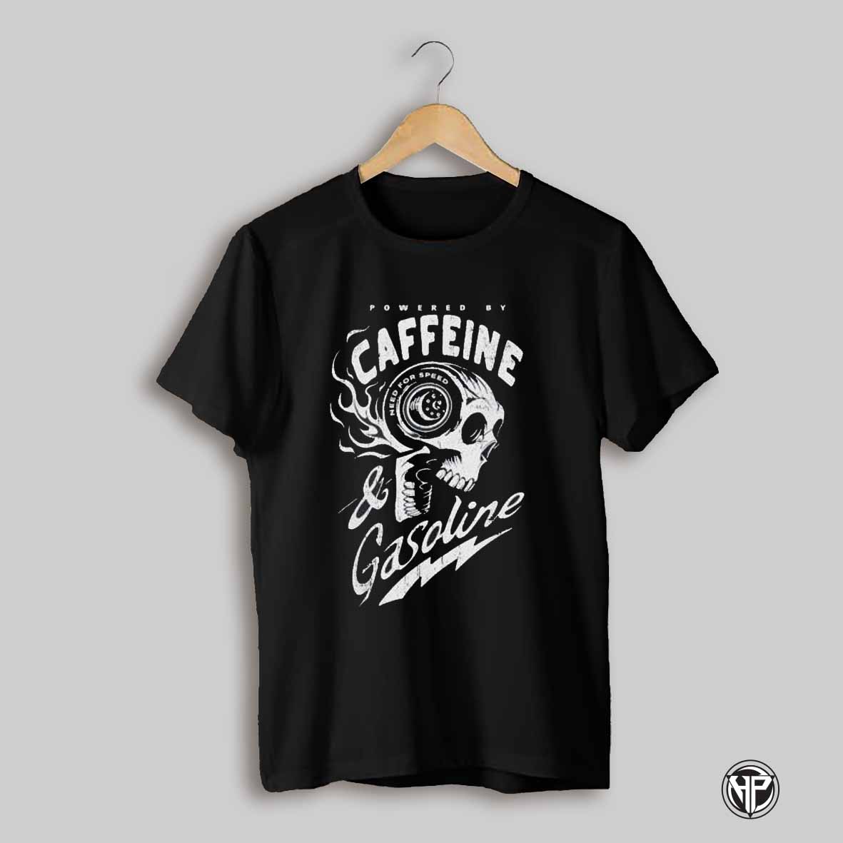 Powered By Caffeine And Gasoline Shirt