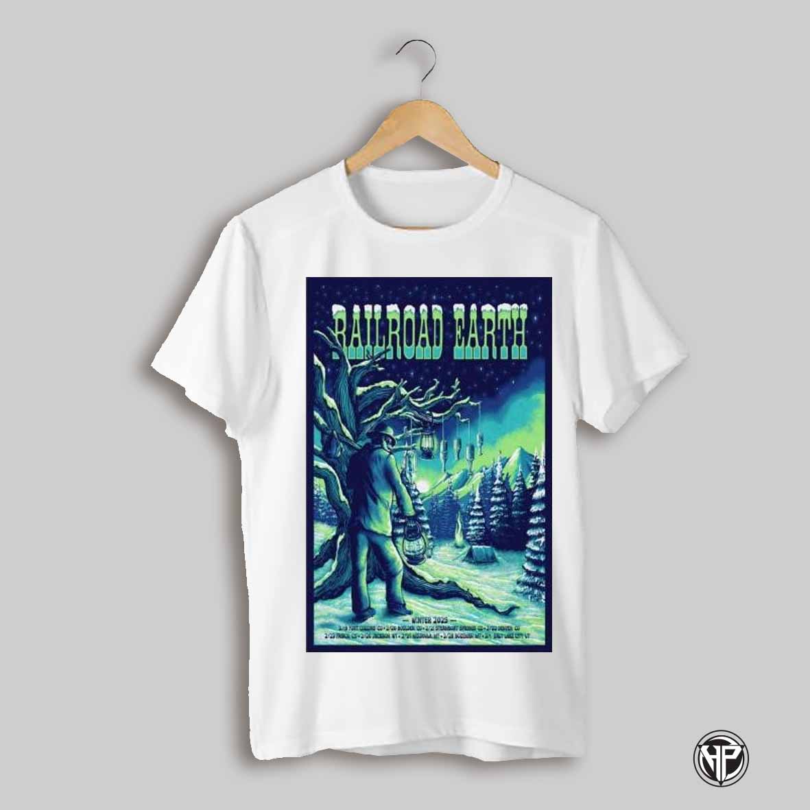 Railroad Earth 2025 Winter Shows Poster T Shirt
