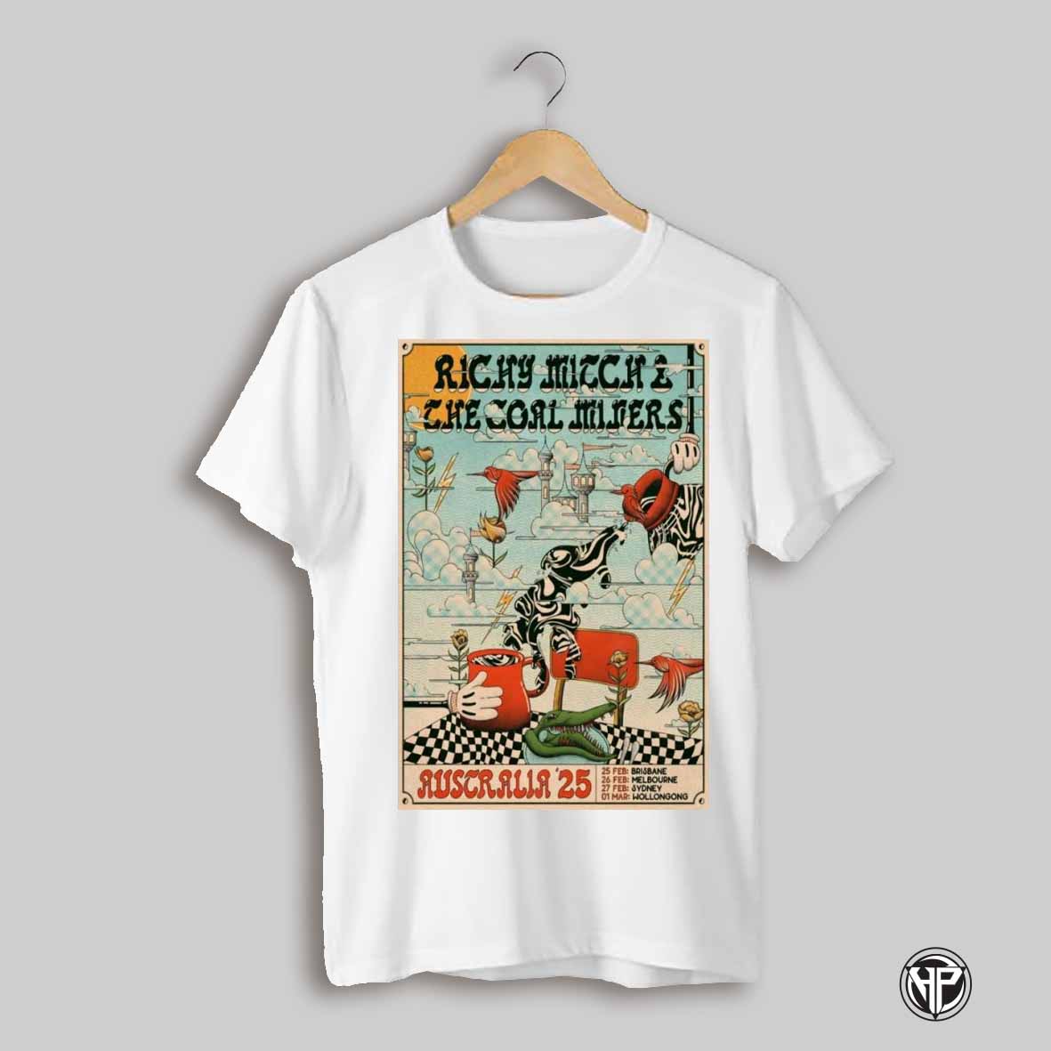 Richy Mitch The Coal Miners Australia 25 February March 2025 Tour Shirt