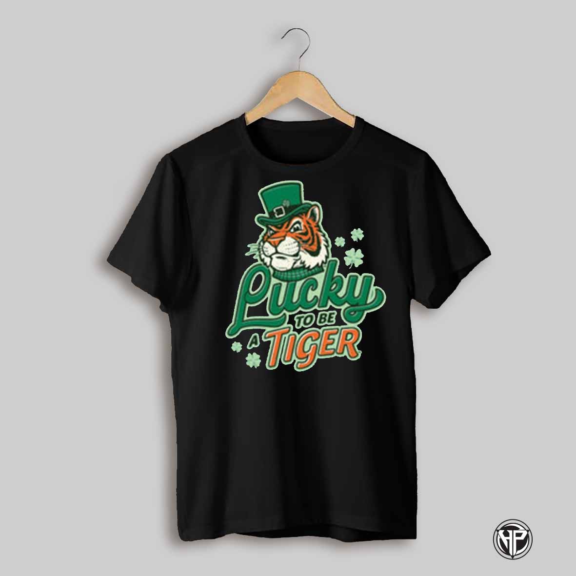 Saint Patricks Day Lucky To Be A Tiger St Patty Banks 2025 T Shirt