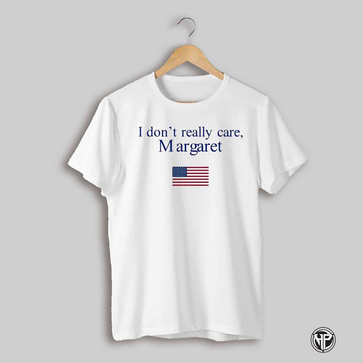 Sarah Fields Wearing I Dont Really Care Margaret Us Flag Shirt