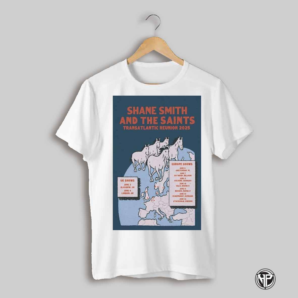 Shane Smith The Saints June 2025 Tour Uk Europe Shows Shirt