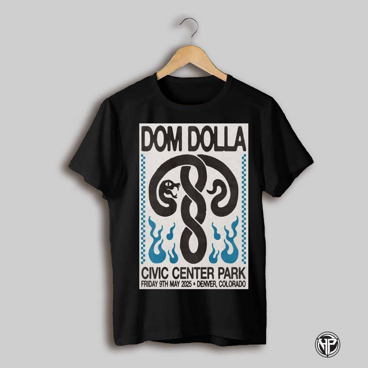 Show Dom Dolla Denver Co May 9 2025 Civic Center Park T Shirt