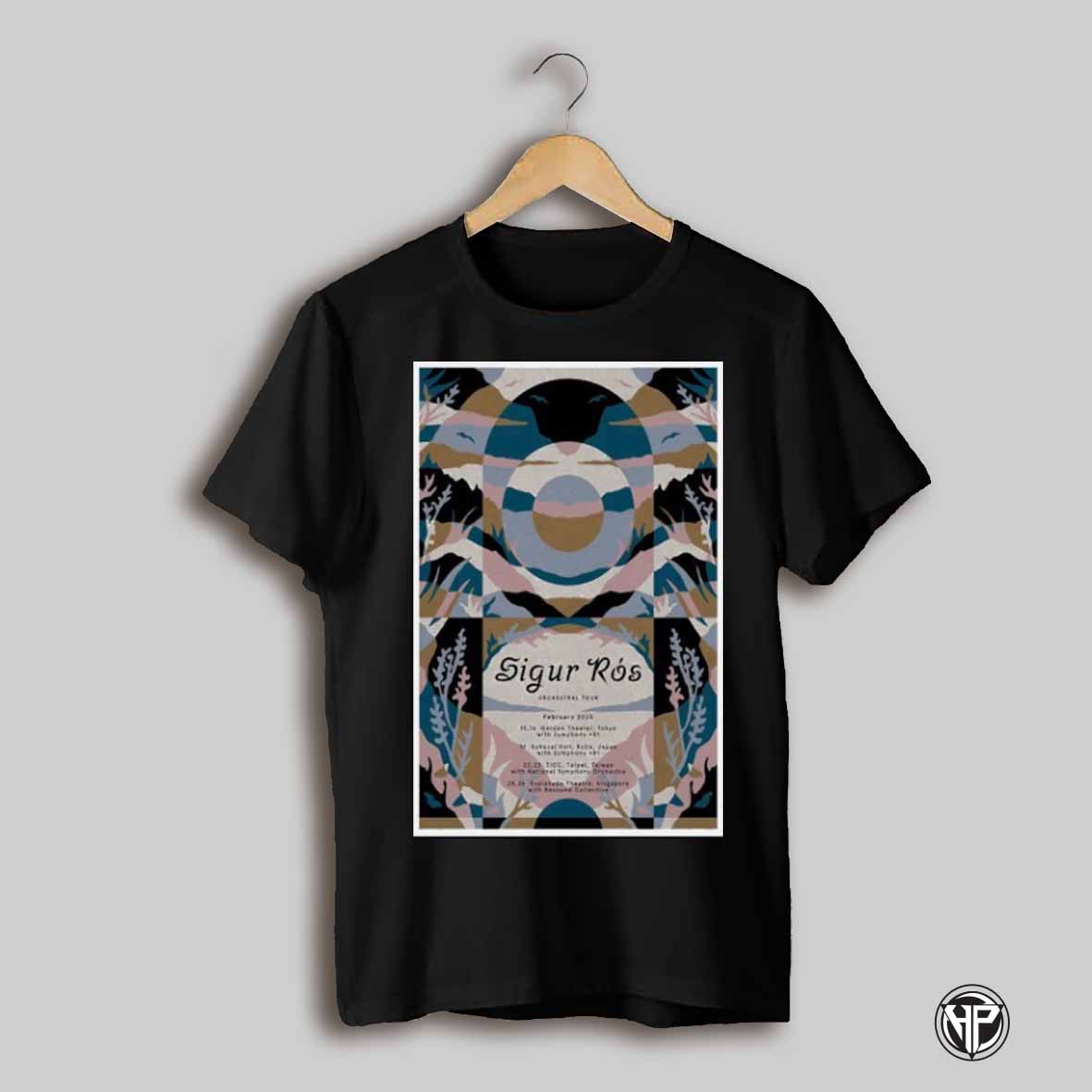 Sigur Ros Orchestral Tour Asia 2025 Poster Shirt
