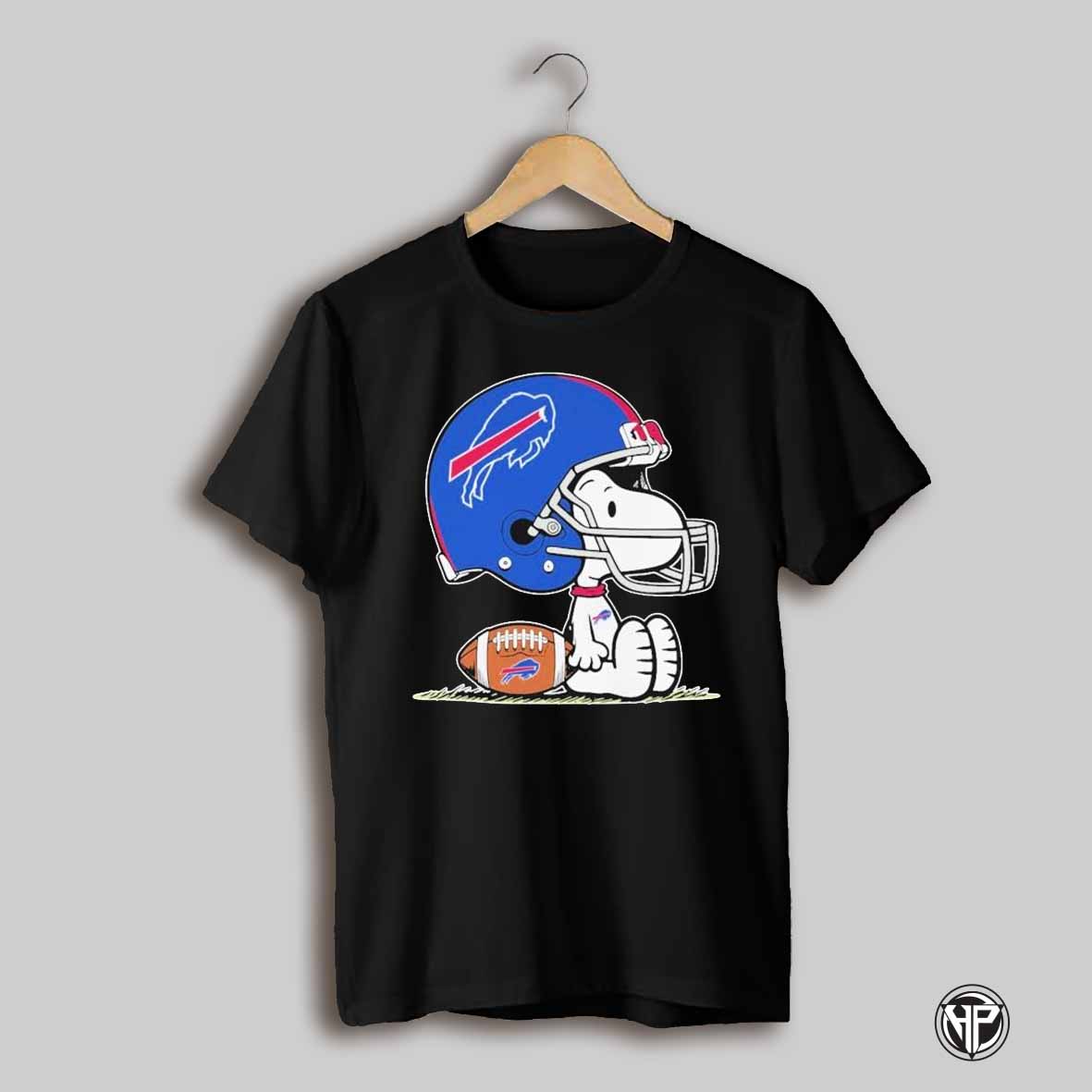 Snoopy The Peanuts X Buffalo Bills Helmet Fan T Shirts