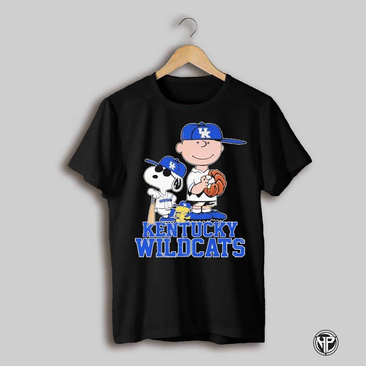 Snoopy Woodstock And Charlie Brown Kentucky Wildcats X The Peanuts T Shirts