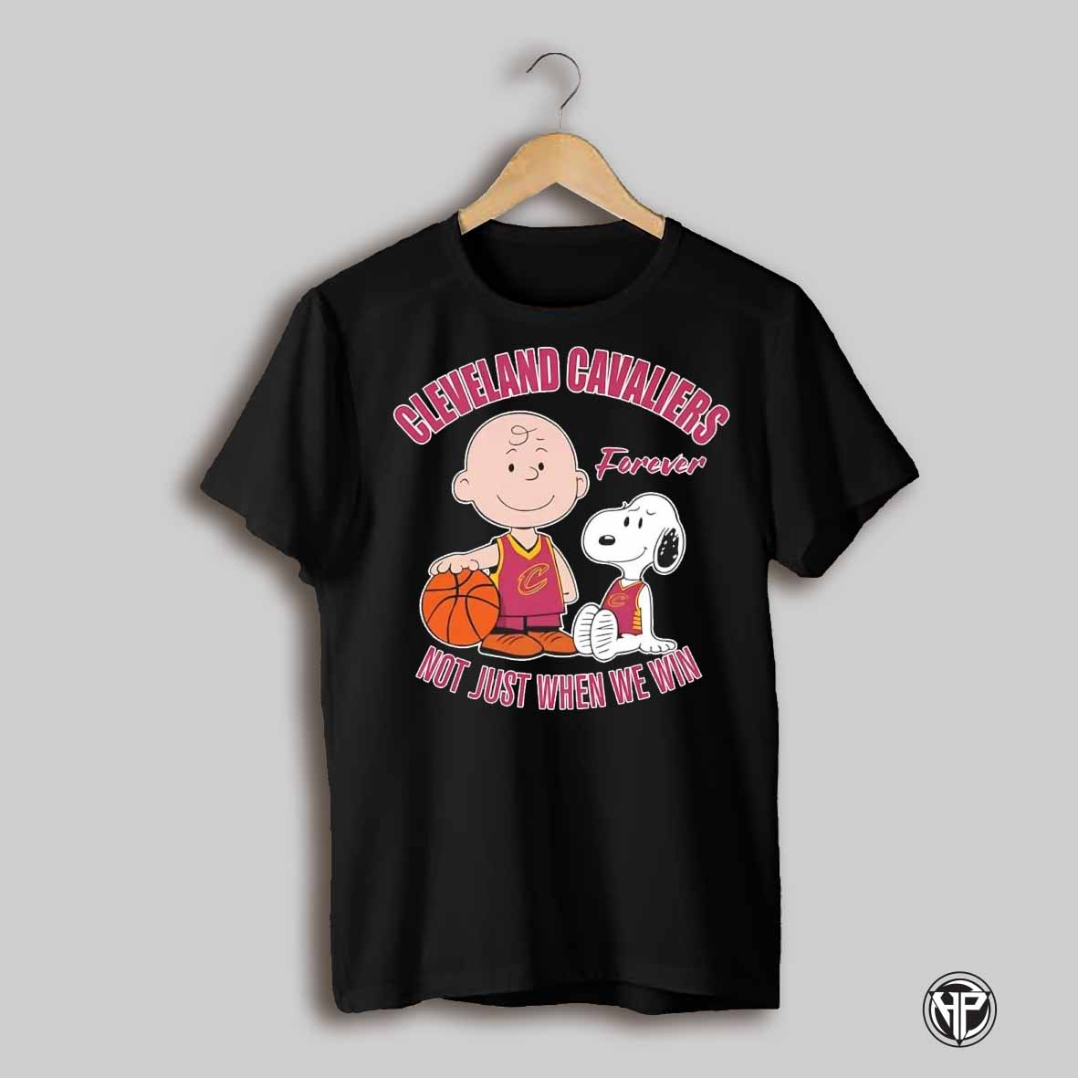Snoopy And Charlie Brown Cleveland Cavaliers Forever Not Just When We Win Shirt