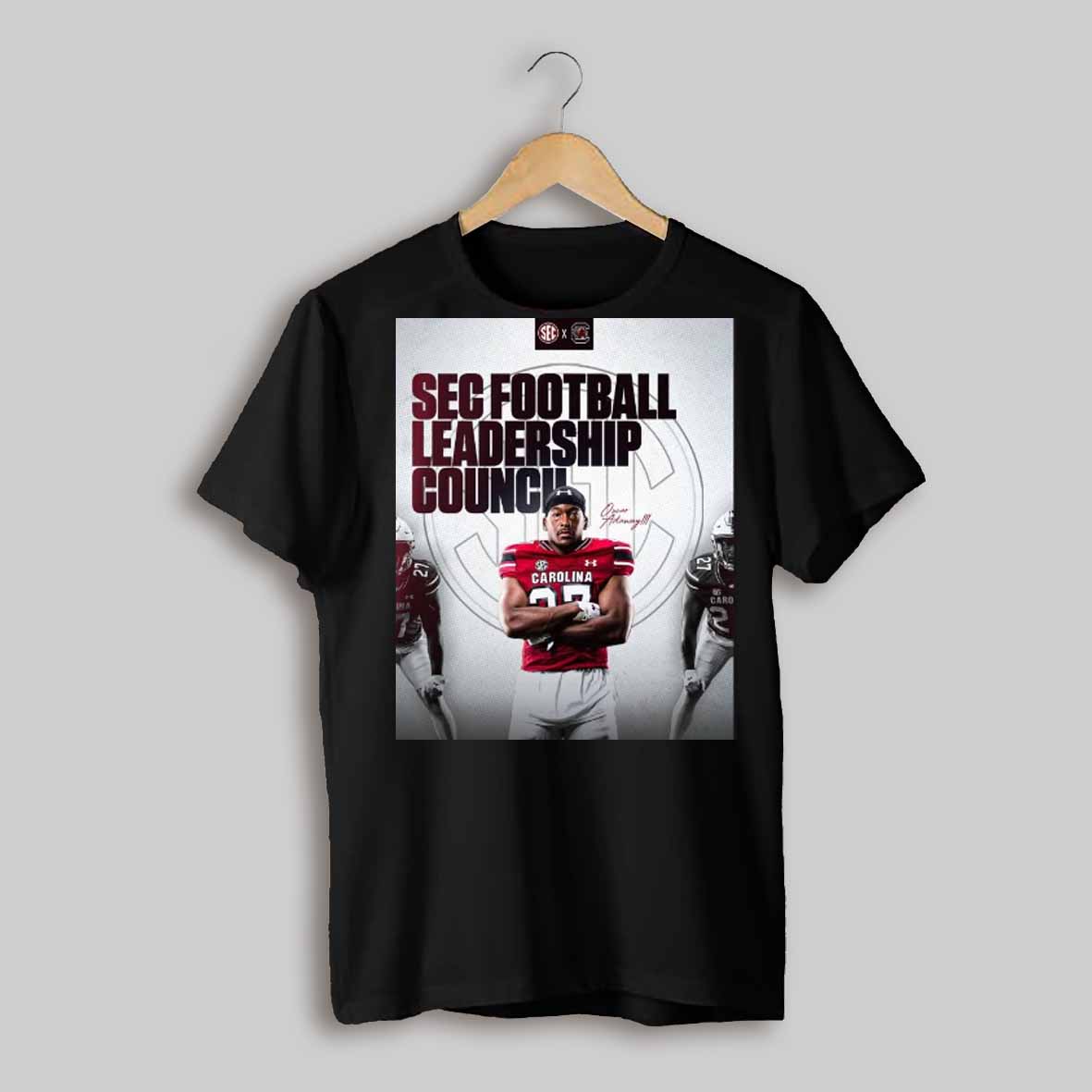 South Carolina Gamecocks Football Oscar Adaway Iii Sec Football Leadership Counch Poster T Shirt
