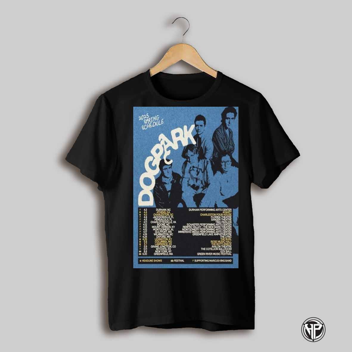 Spring Tour 2025 Dogpark Band Poster T Shirts