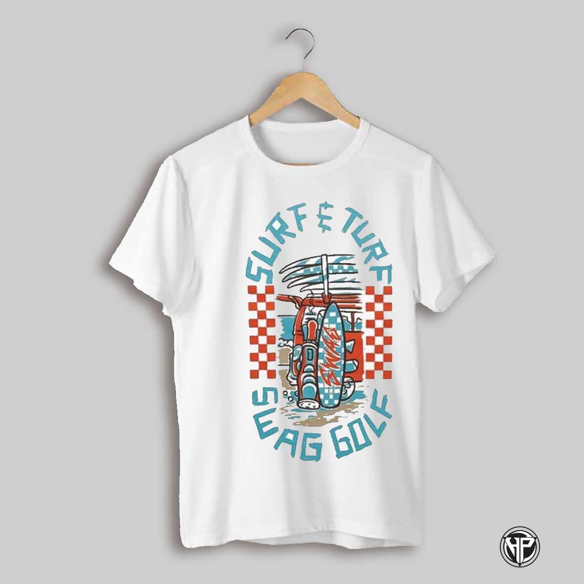 Surf Turf Swag Golf T Shirts