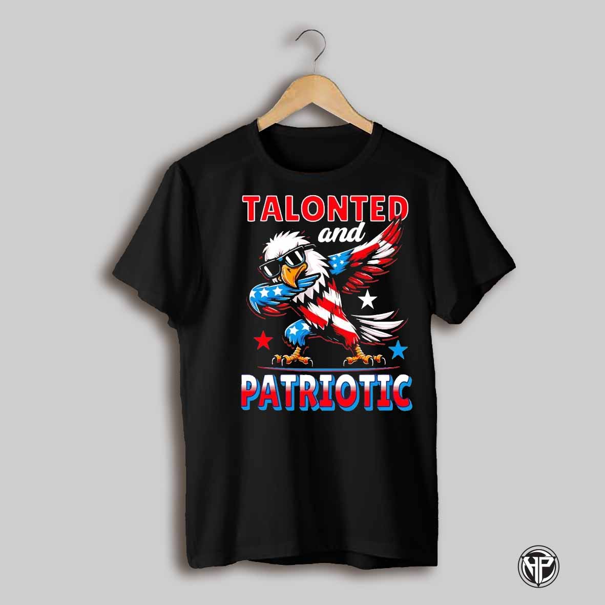 Talonted And Patriotic Bald Eagle Dancing Us Flag Shirt