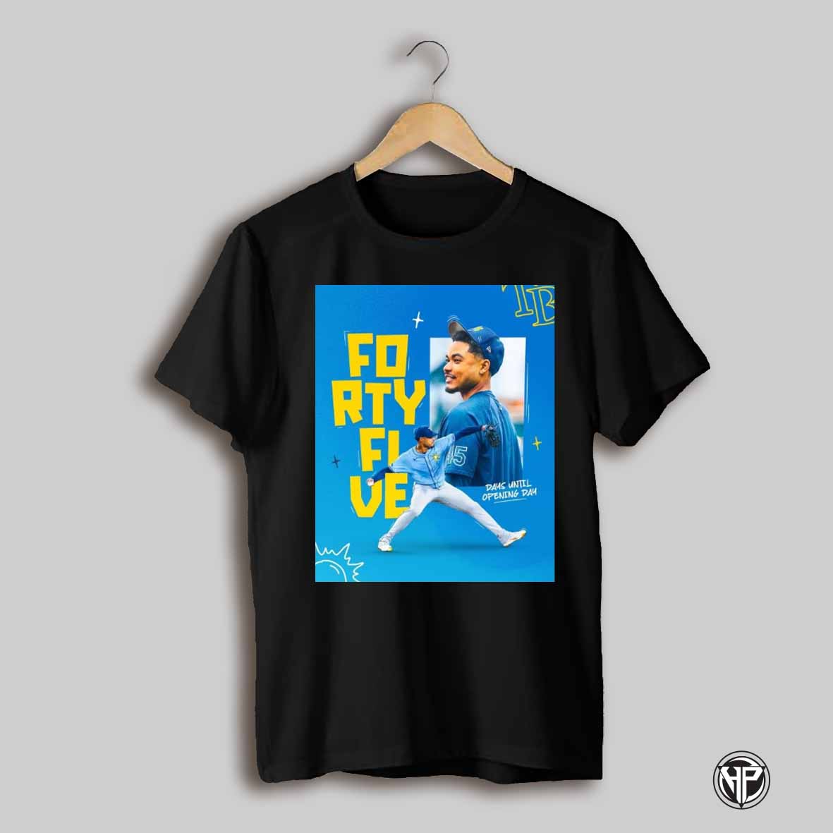 Tampa Bay Rays Baseball Taj Bradley Forty Five Days Until Opening Day Poster T Shirt