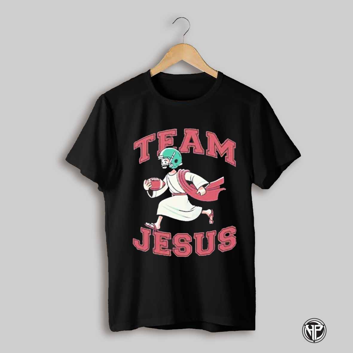 Team Jesus Football Lover Christian Faith Bible Shirt