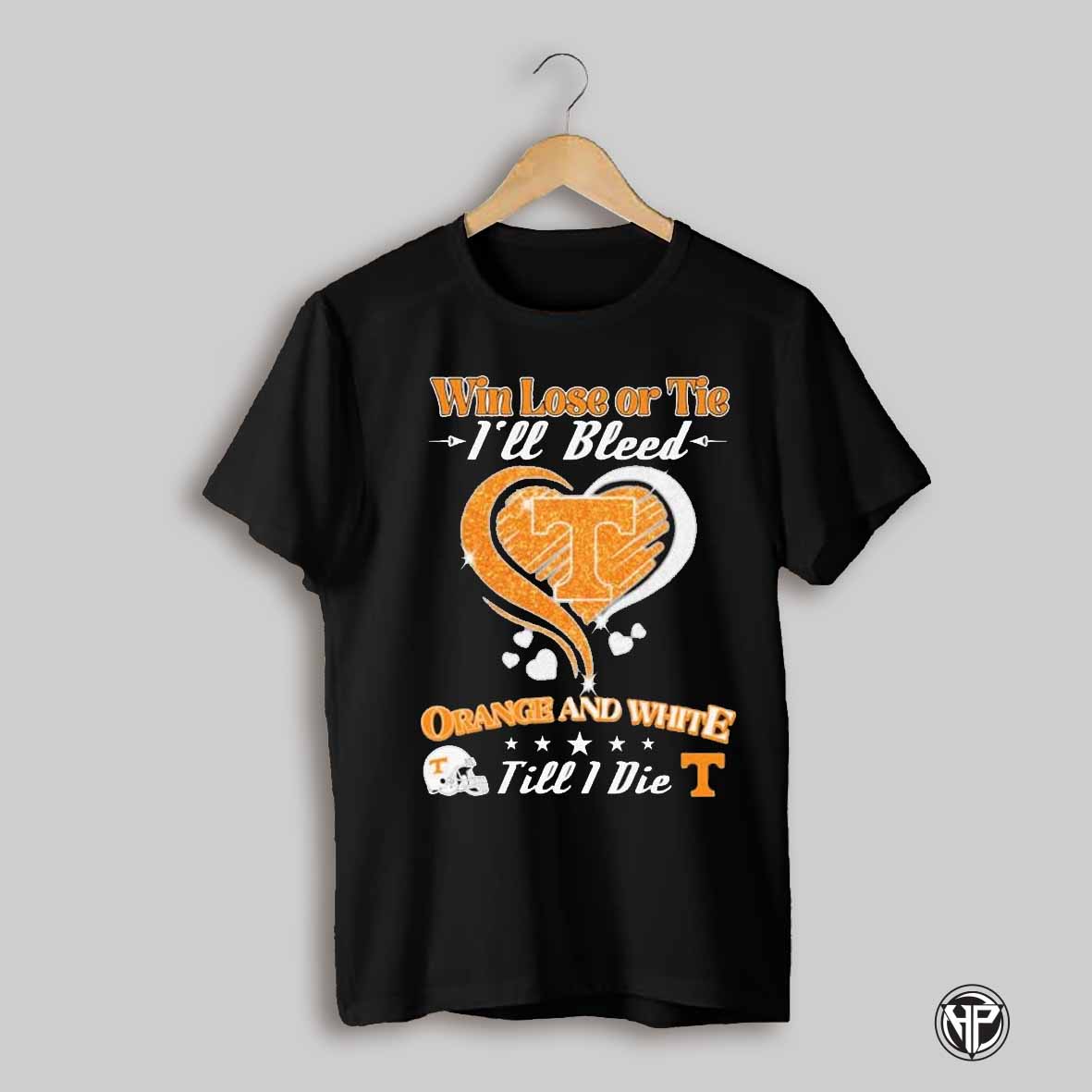 Tennessee Volunteers Win Lose Or Tie Ill Bleed Red And Gold Till I Die Heart Diamond T Shirts