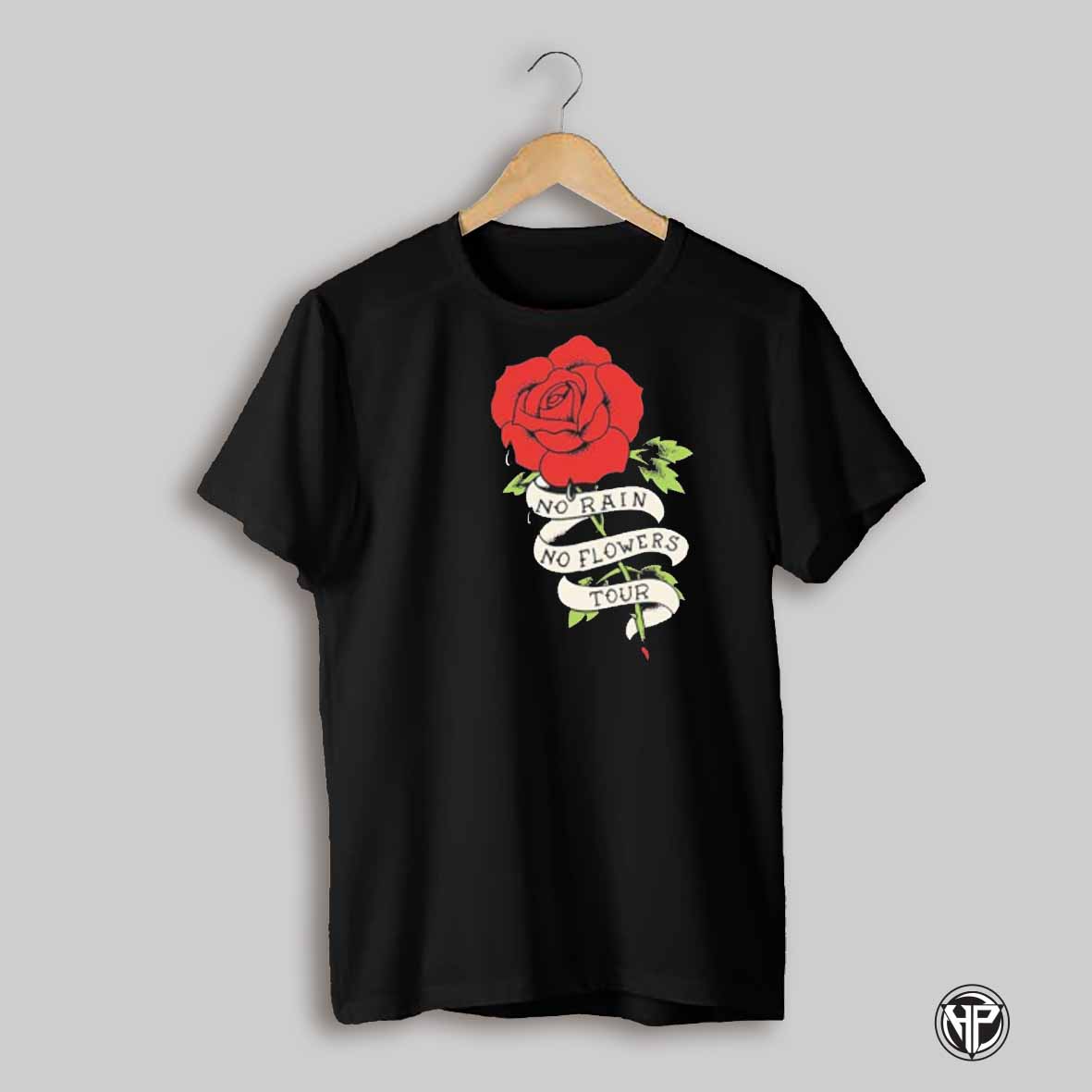 The Black Keys Design Tee No Rain No Flowers Tour Shirt