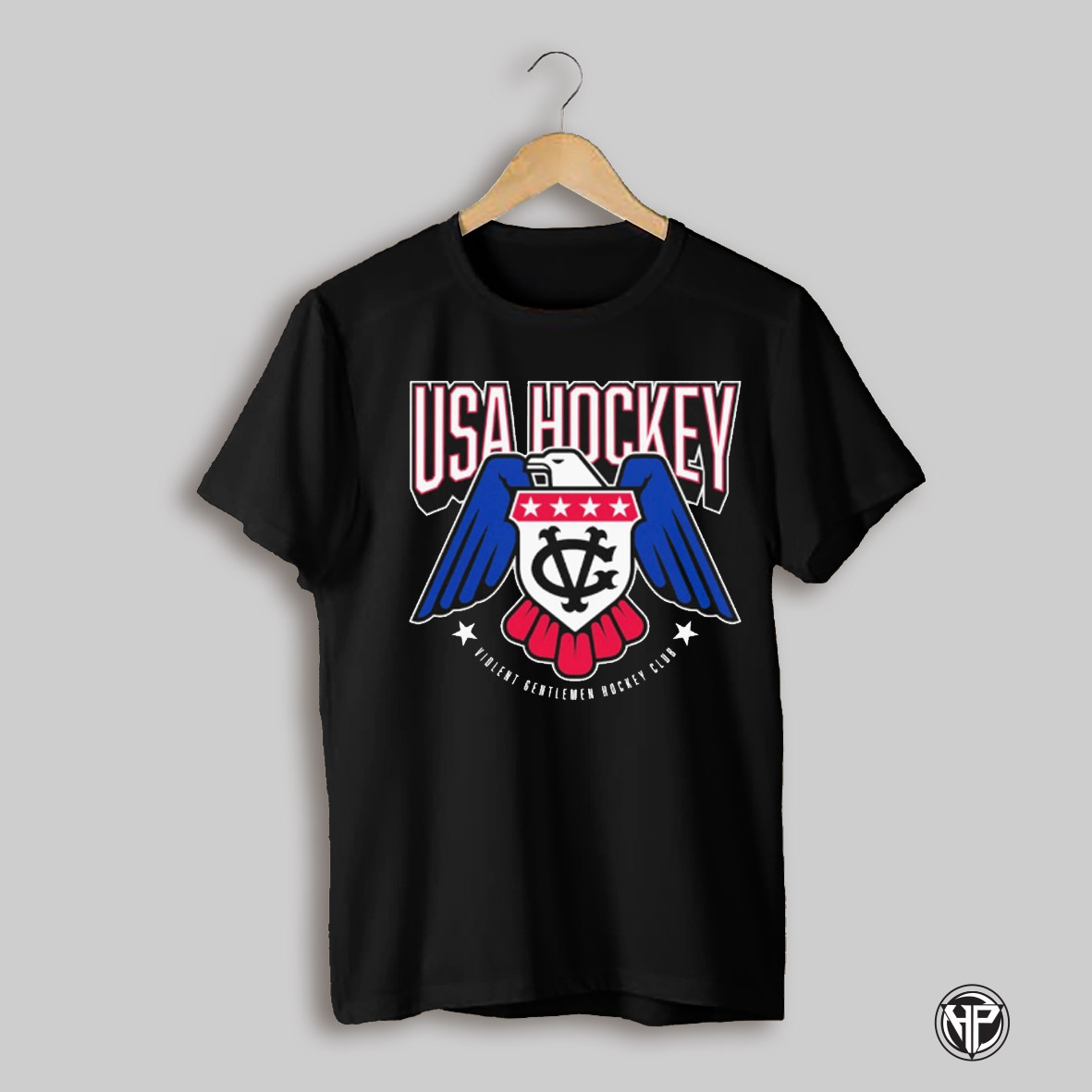 Usa Hockey Star Spangled Violent Gentlemen Hockey Club Shirt