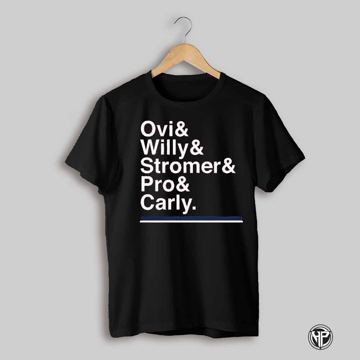 Washington Capitals Ampersand Ovi Willy Stromer Pro And Carly T Shirts