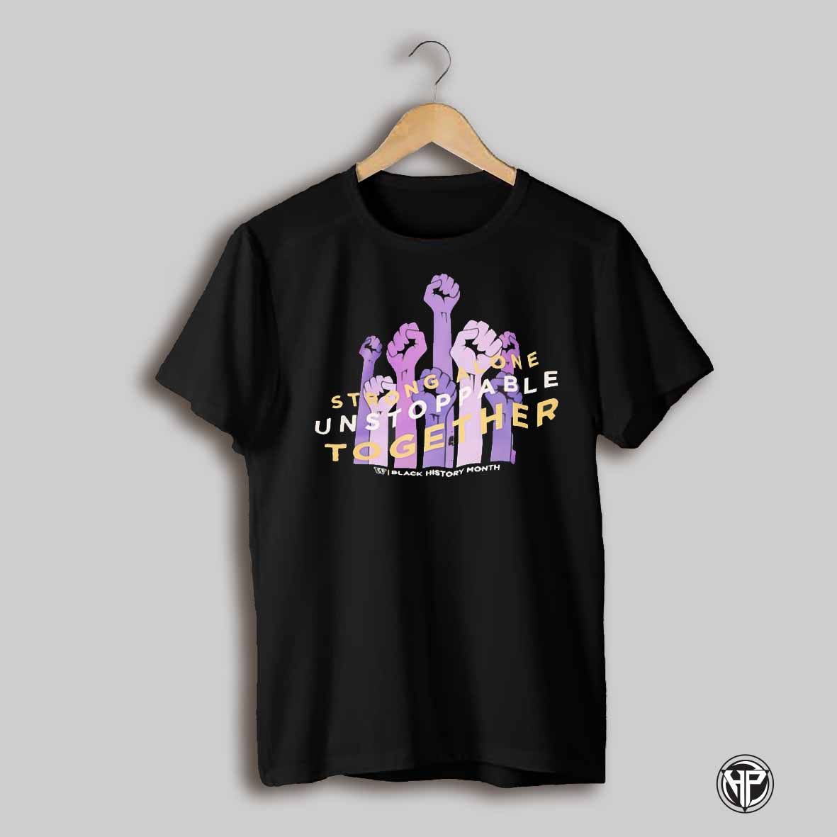 Washington Huskies Strong Alone Unstoppable Together Black History Month Shirt