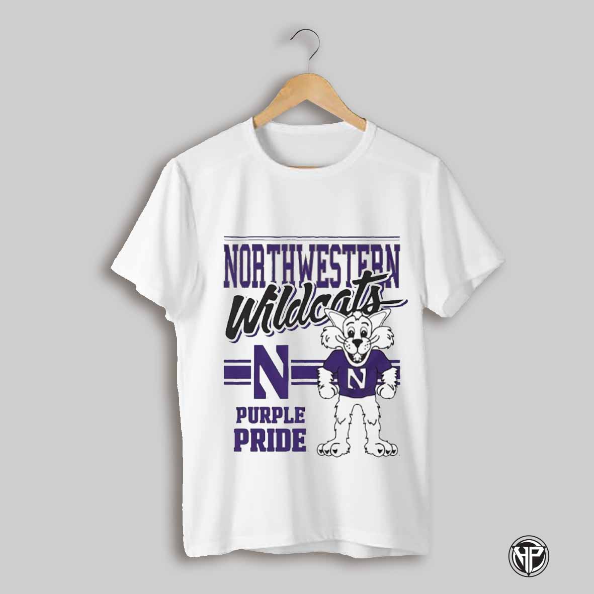 Willie The Wildcat Northwestern Wildcats Logo Mascot Shirt