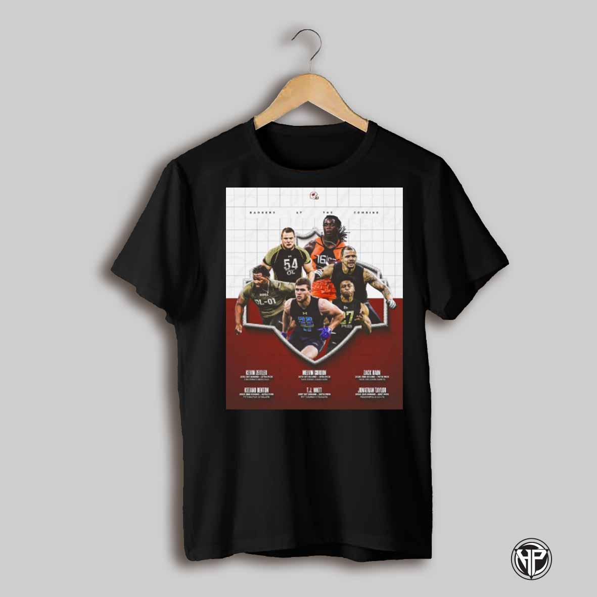 Wisconsin Badgers Football At The Combines Kevin Zeitler Melvin Gordon Zack Baun Keeanu Benton T J Watt Jonathan Taylor Poster T Shirt