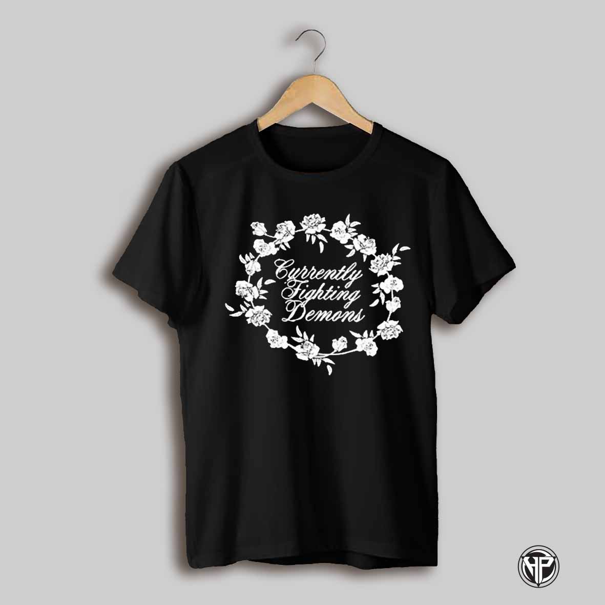 Xplr Sam And Colby Currently Fighting Demons Floral Note T Shirts