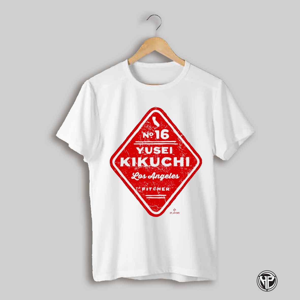 Yusei Kikuchi Los Angeles Angels No 16 Shield Shirt