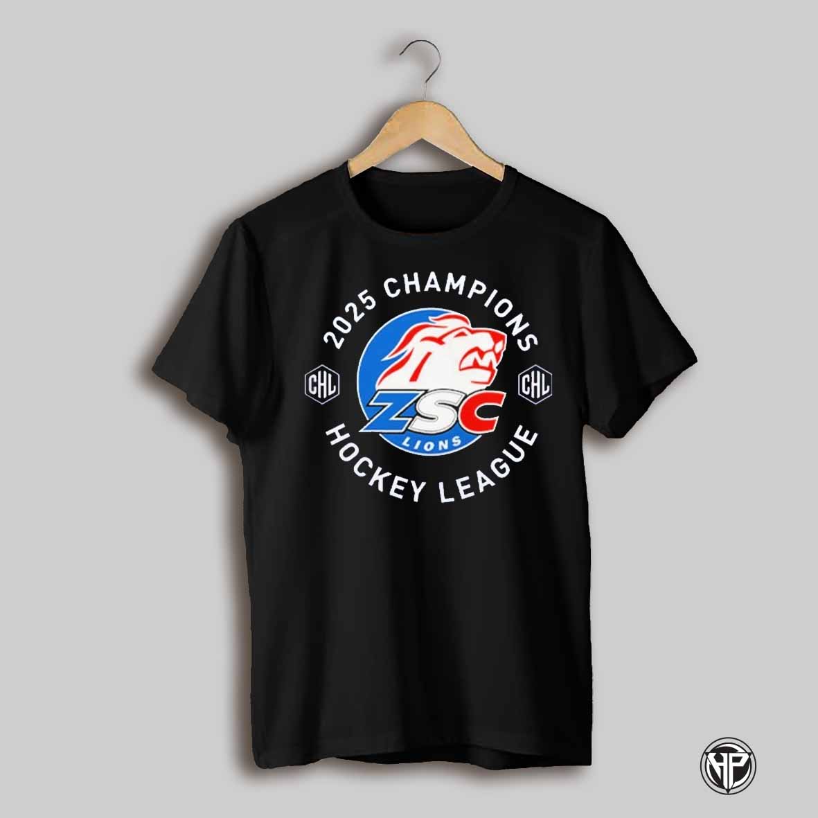 Zsc Lions 2025 Chl Hockey League Champions Shirt