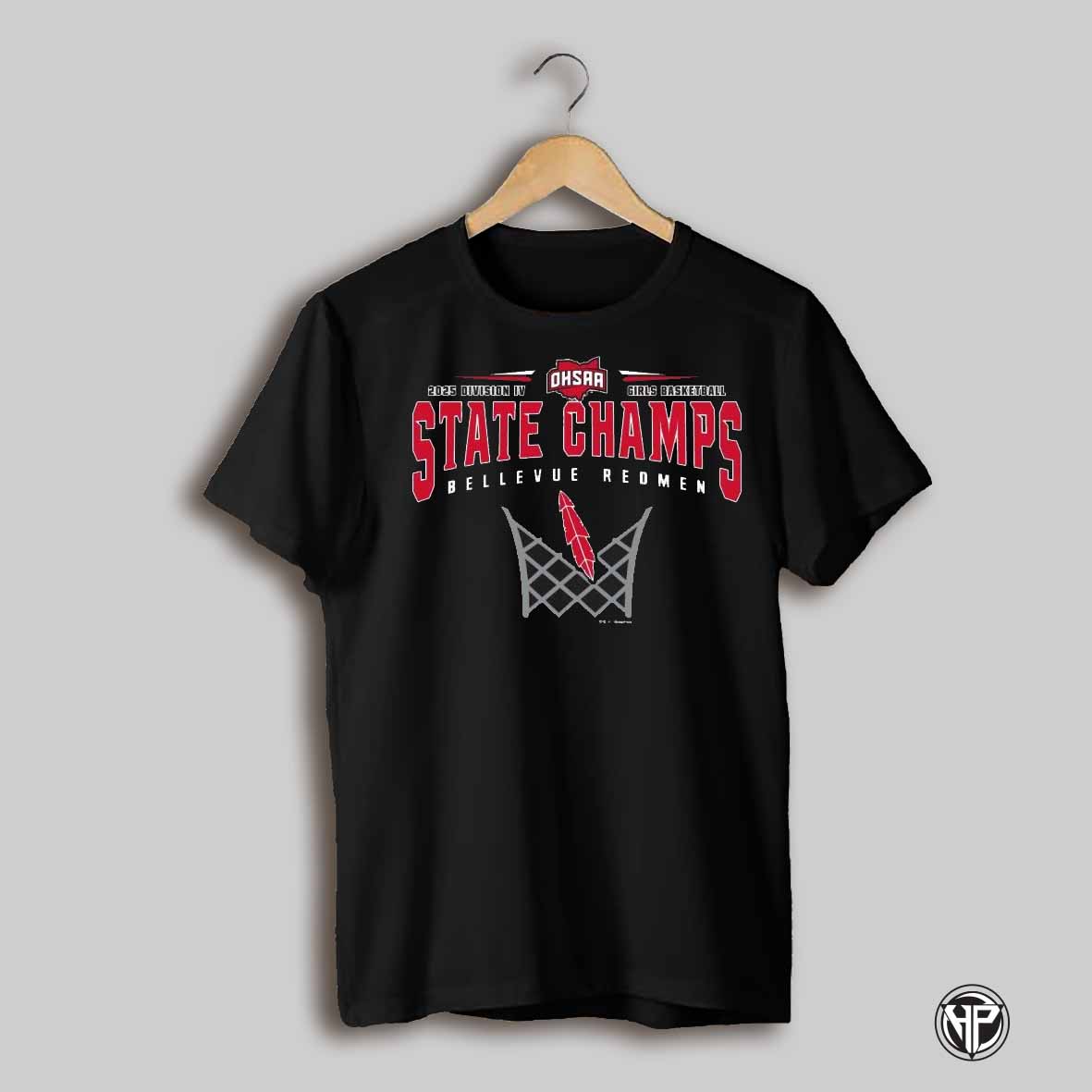 2025 Ohsaa Girls Basketball D4 State Champions Bellevue Redmen Shirt