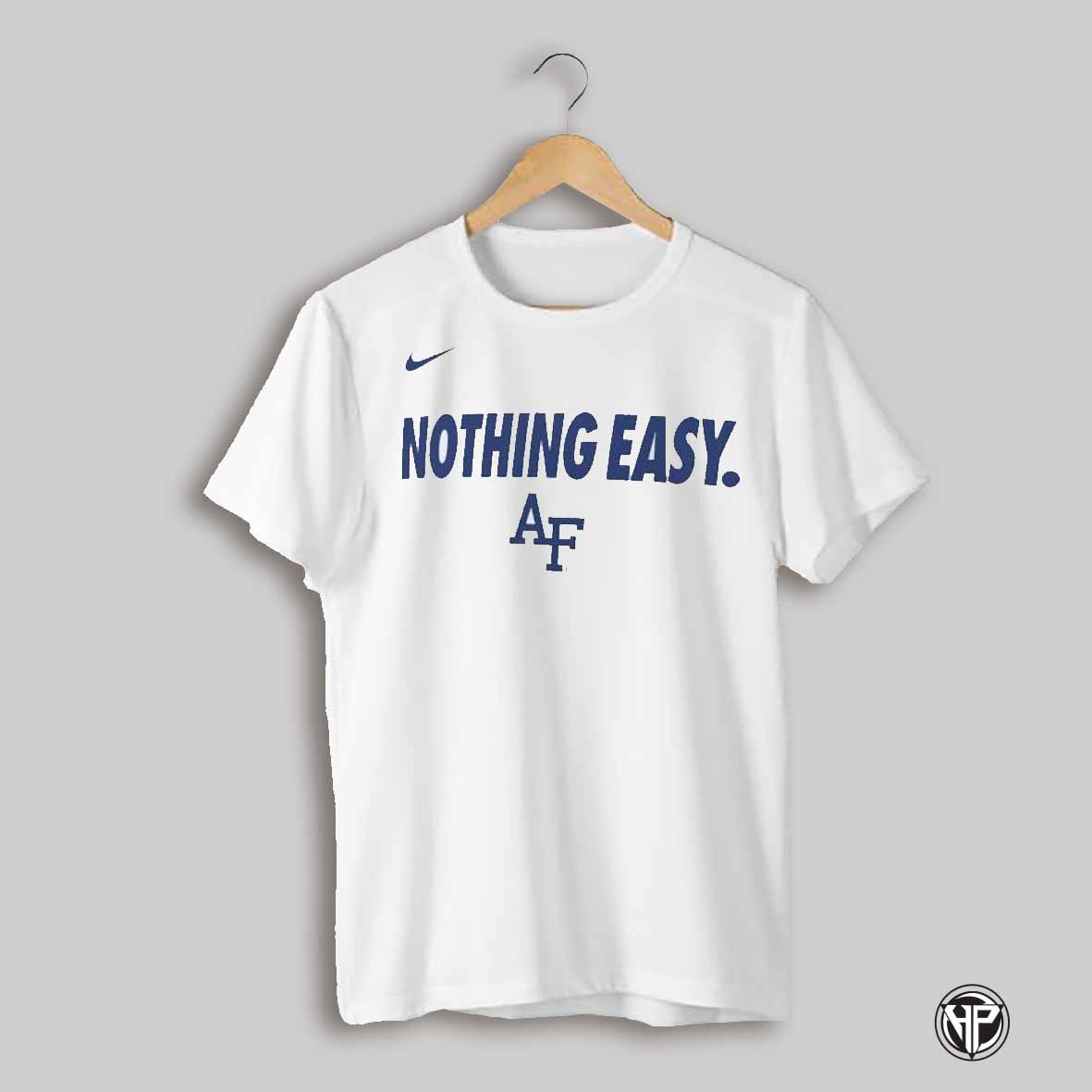 Air Force Falcons 2025 Nothing Easy Shirt