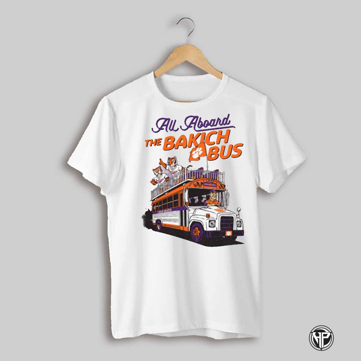 All Aboard The Bakich Bus Cheap Seats Clemson Tigers Baseball Graphic T Shirt