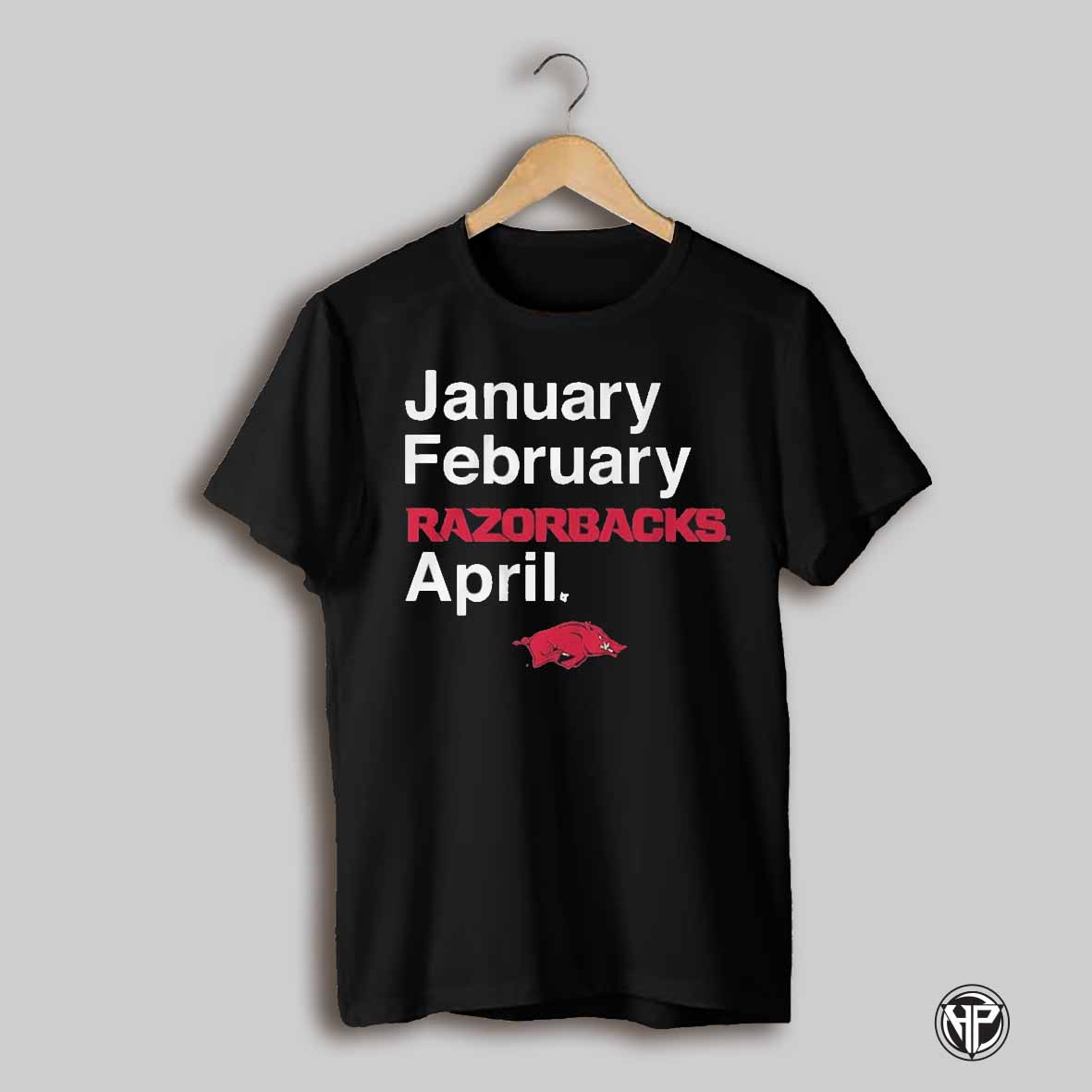 Arkansas Basketball January February Razorbacks April T Shirt