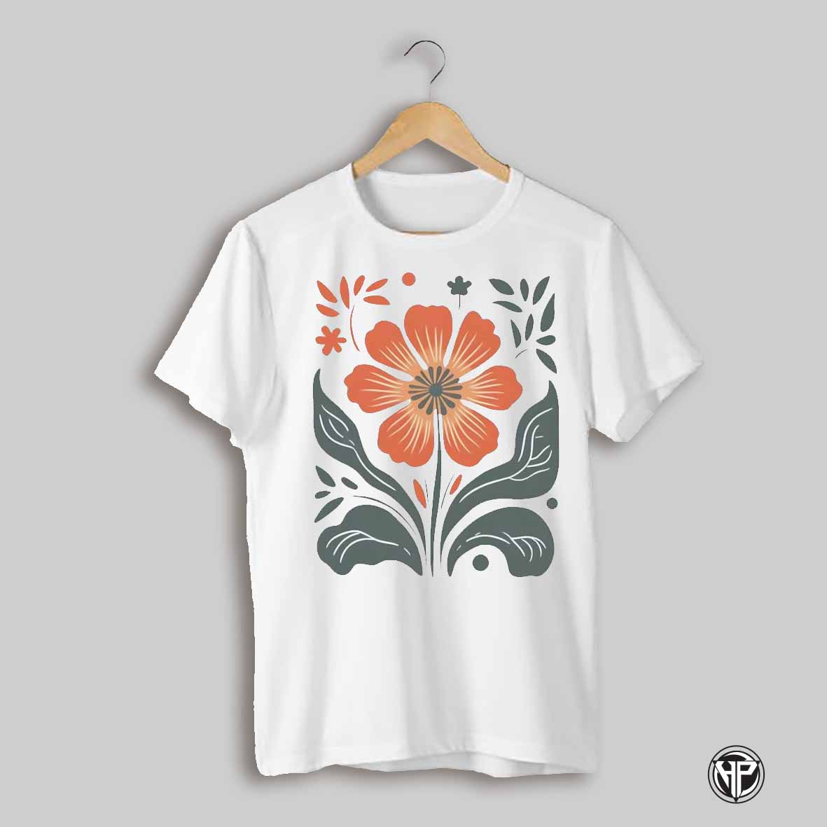 Autumn Flower Orange Flower Plant Lover Shirt