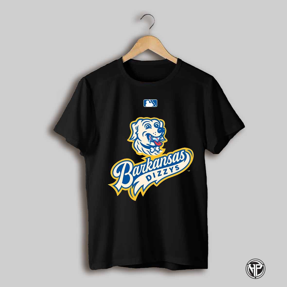Barkansas Dizzys Milb New Arkansas Alternate Identity Honors Its Groundskeepers Dog Logo T Shirt