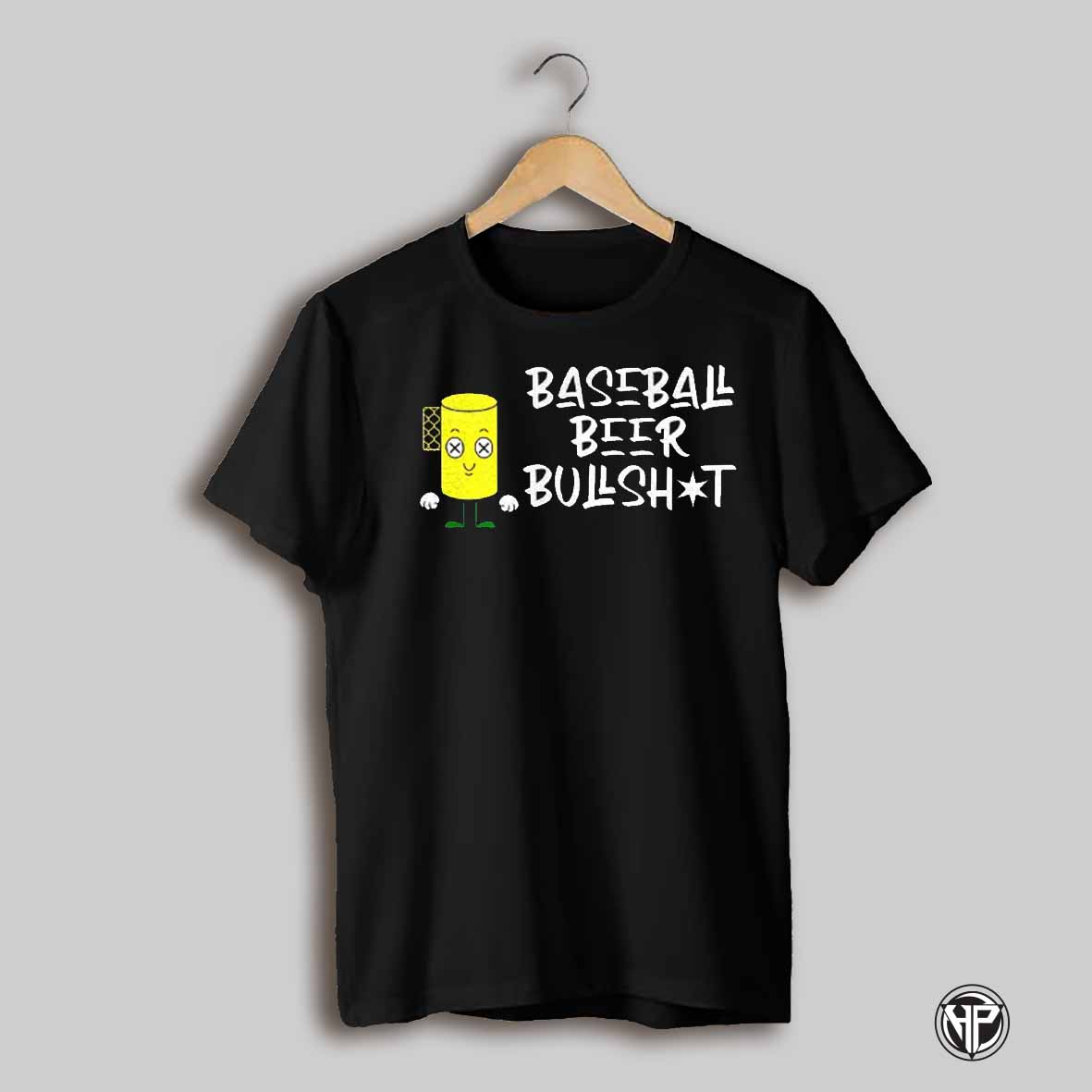 Baseball Beer Bullshot Cartoon Shirt