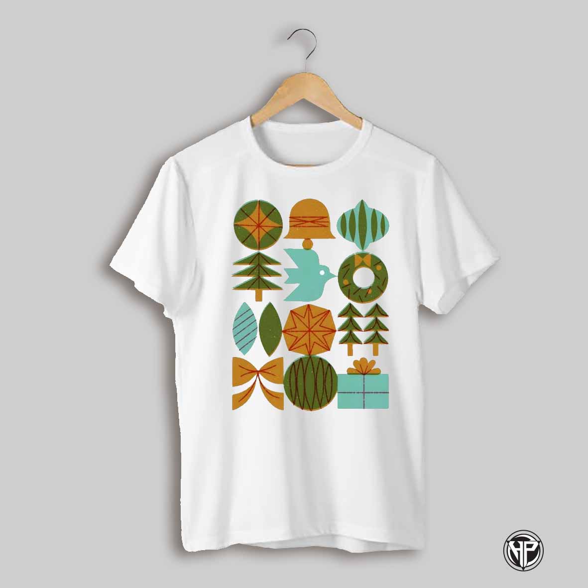 Beautiful Holiday Classic Patterned Gift Tree Shirt