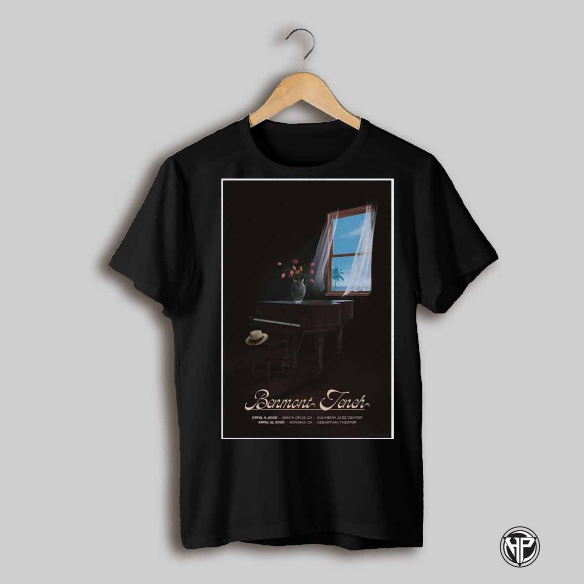 Benmont Tench Apr 2025 California Tour Poster T Shirt