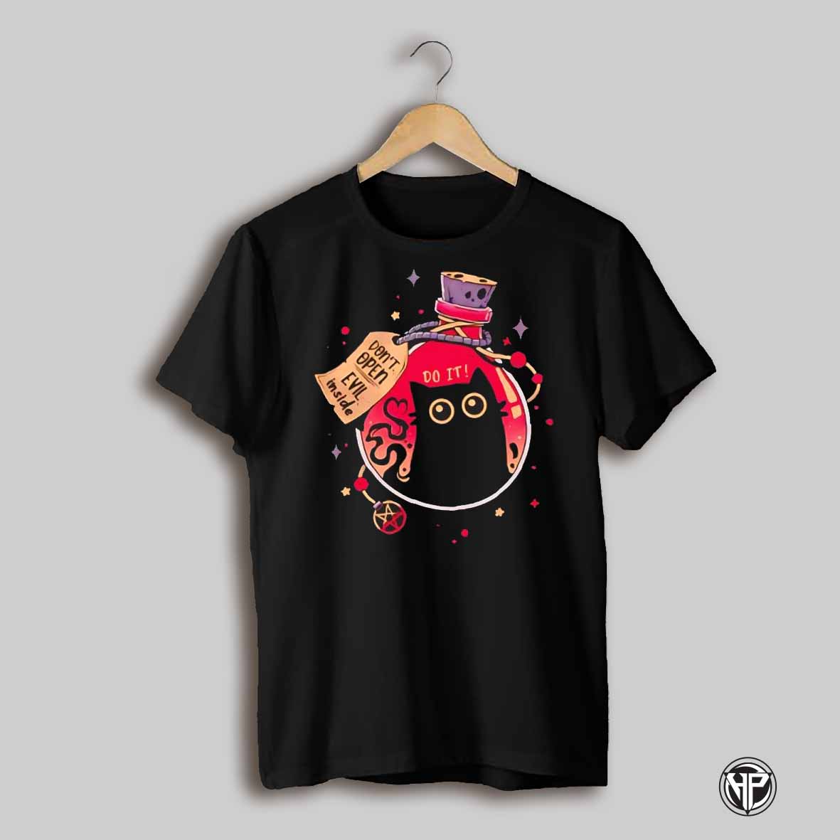 Bottled Menace Do It Dont Open Evil Inside Bomb Graphic Shirt