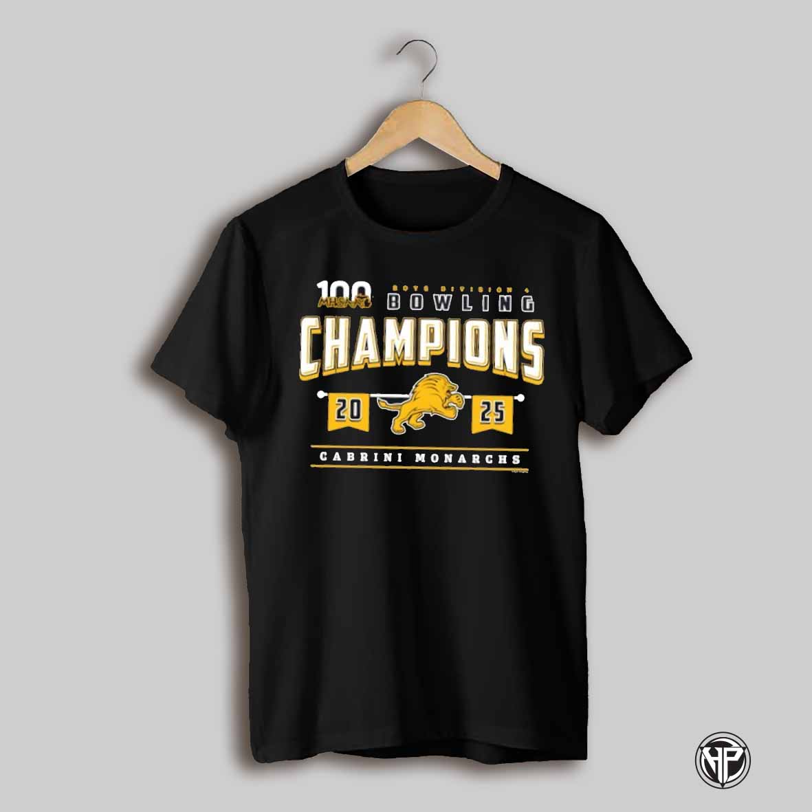 Cabrini Monarchs 2025 Mhsaa Boys Division 4 Bowling Champions Shirt
